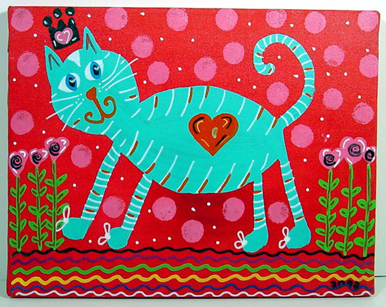 "Blue Cat" by Anna