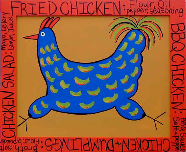 Blue Fried Chicken Recipes