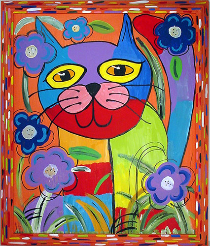 Click here to go to larger image of "Colorful Calico Cat"